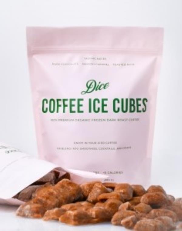 dice coffee ice cubes