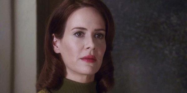 Sarah Paulson looking serious