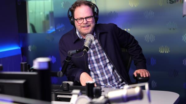 Rainn Wilson talking on a radio show